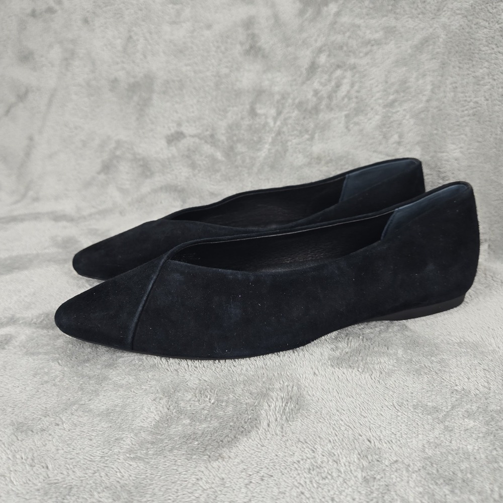 Birdies The Goldfinch Velvet Pointed‎ Toe Flats Women's Size 7.5 Comfort EUC